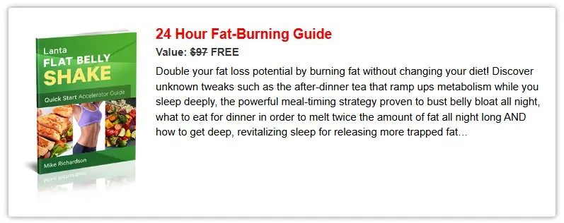 Lanta Flat Belly Shake order bonus 1