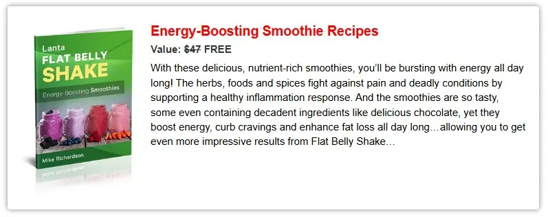 Lanta Flat Belly Shake order bonus 2